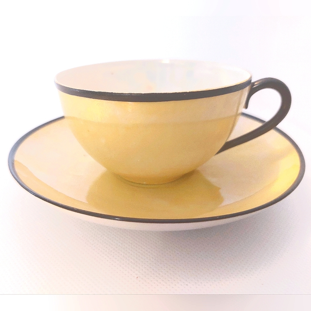 Vintage Yellow Lustre Teacup